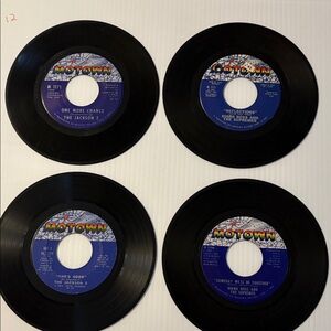 Motown Vinyl Record Collection—Jackson 5 and Diana Ross and the Supremes.